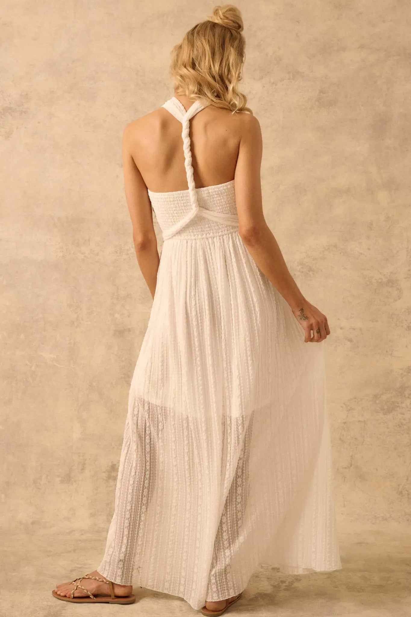 nfinity The Emma IDress in Striped Floral Lace