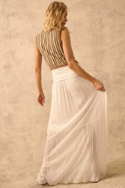 nfinity The Emma IDress in Striped Floral Lace