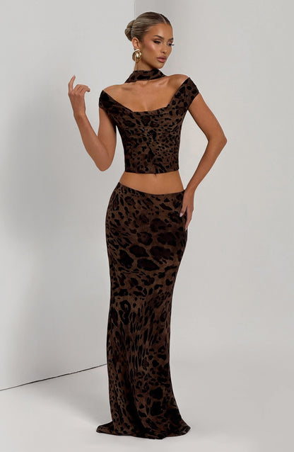 Chrysoula Top - Leopard Print